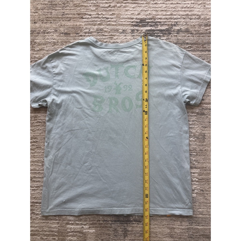 Dutch Bros Coffee T-Shirt Women Light Blue Sz L Est 1992 Windmill Short Sleeve - Picture 4 of 10
